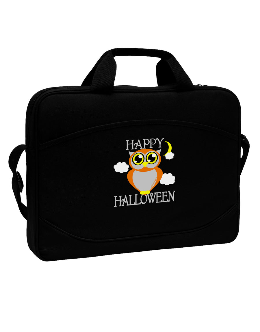 Owl Orange Text 15&#x22; Dark Laptop / Tablet Case Bag-Laptop / Tablet Case Bag-TooLoud-Black-White-Davson Sales