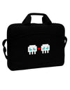 8-Bit Skull Love - Boy and Boy 15&#x22; Dark Laptop / Tablet Case Bag by TooLoud-Laptop / Tablet Case Bag-TooLoud-Black-Davson Sales