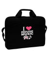 I Love House Pink 15&#x22; Dark Laptop / Tablet Case Bag-Laptop / Tablet Case Bag-TooLoud-Black-White-Davson Sales