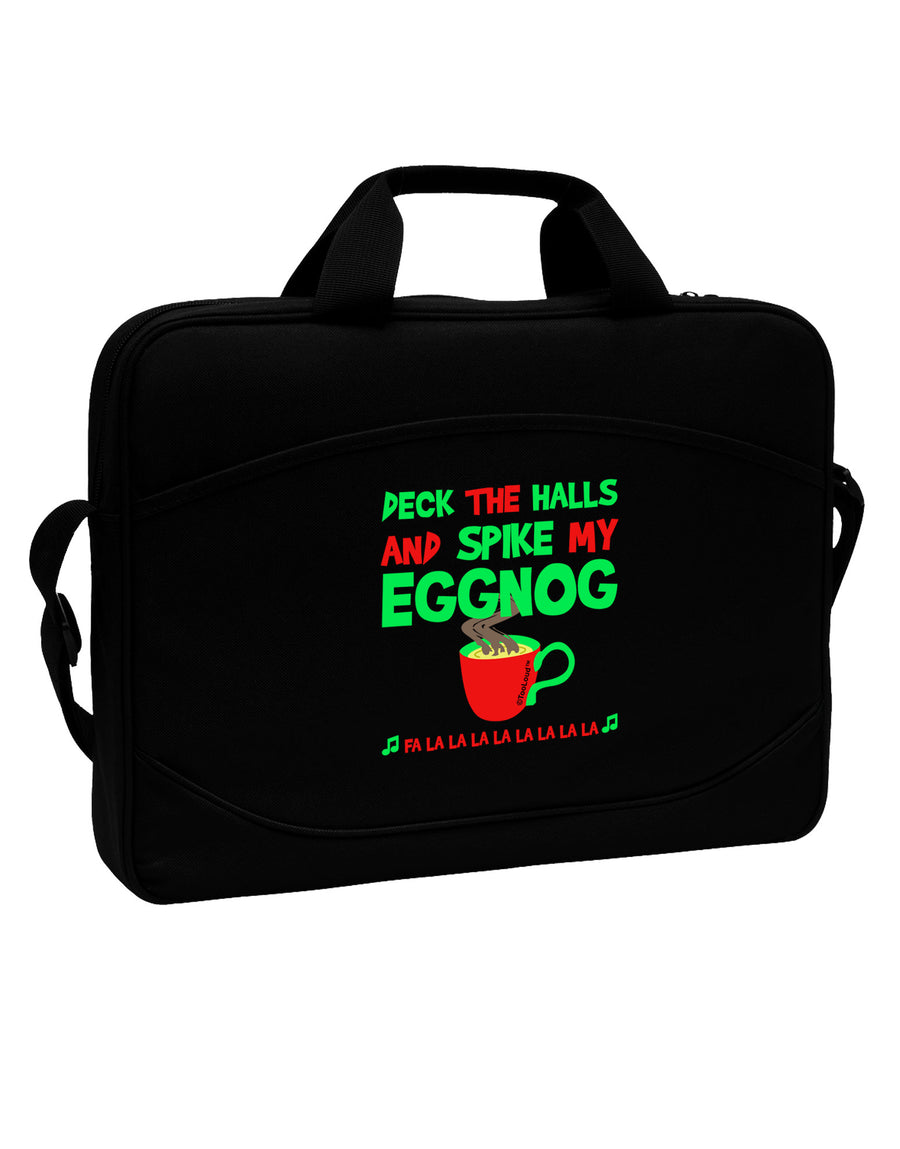 Spike My Eggnog 15&#x22; Dark Laptop / Tablet Case Bag-Laptop / Tablet Case Bag-TooLoud-Black-White-Davson Sales