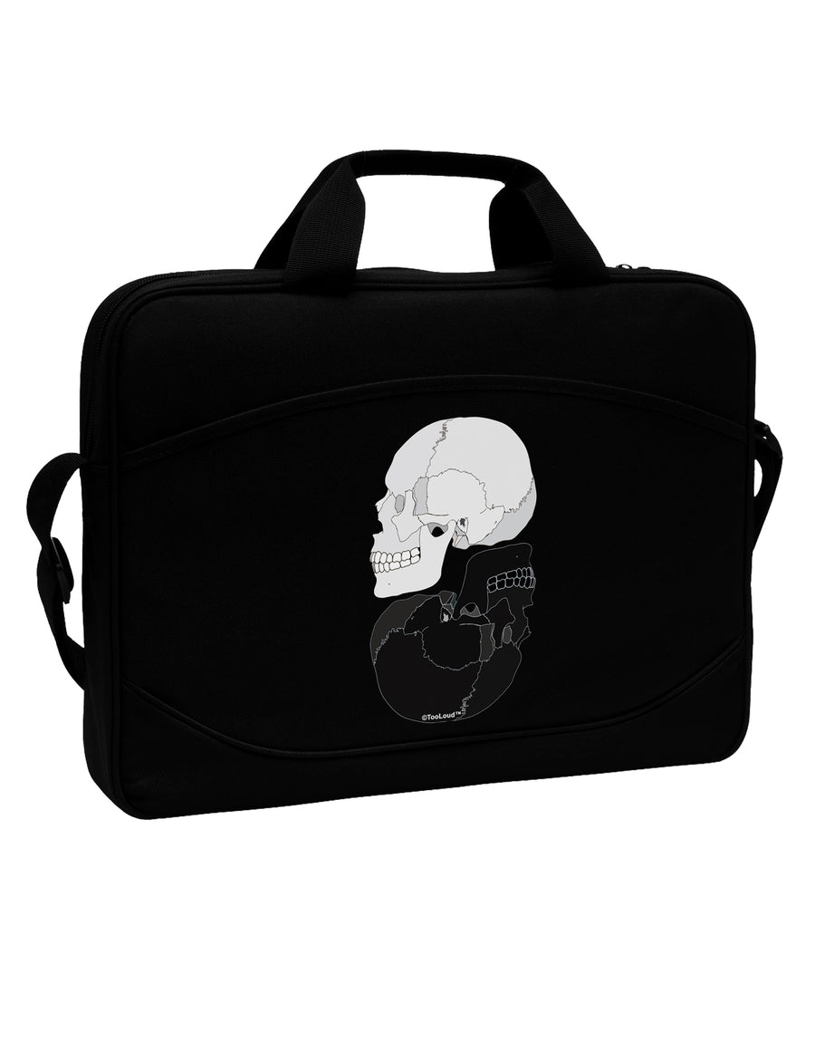 White And Black Inverted Skulls 15&#x22; Dark Laptop / Tablet Case Bag by TooLoud-Laptop / Tablet Case Bag-TooLoud-Black-Davson Sales