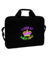 Queen Of Mardi Gras 15&#x22; Dark Laptop / Tablet Case Bag-Laptop / Tablet Case Bag-TooLoud-Black-White-15 Inches-Davson Sales