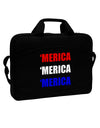 Merica Merica Merica - Red and Blue 15&#x22; Dark Laptop / Tablet Case Bag by TooLoud-Laptop / Tablet Case Bag-TooLoud-Black-Davson Sales