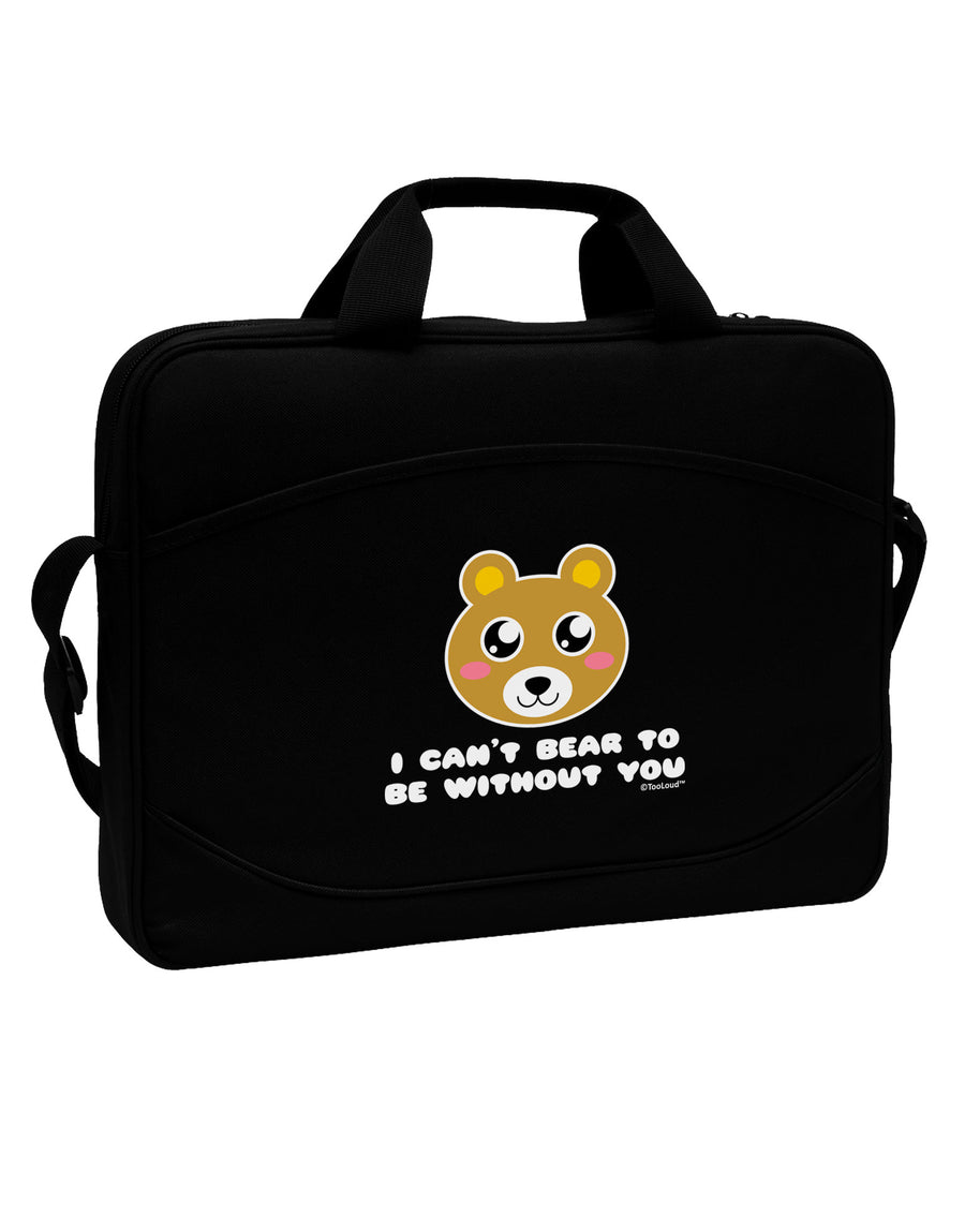 I Can't Bear To Be Without You - Cute Bear 15&#x22; Dark Laptop / Tablet Case Bag by TooLoud-Laptop / Tablet Case Bag-TooLoud-Black-Davson Sales