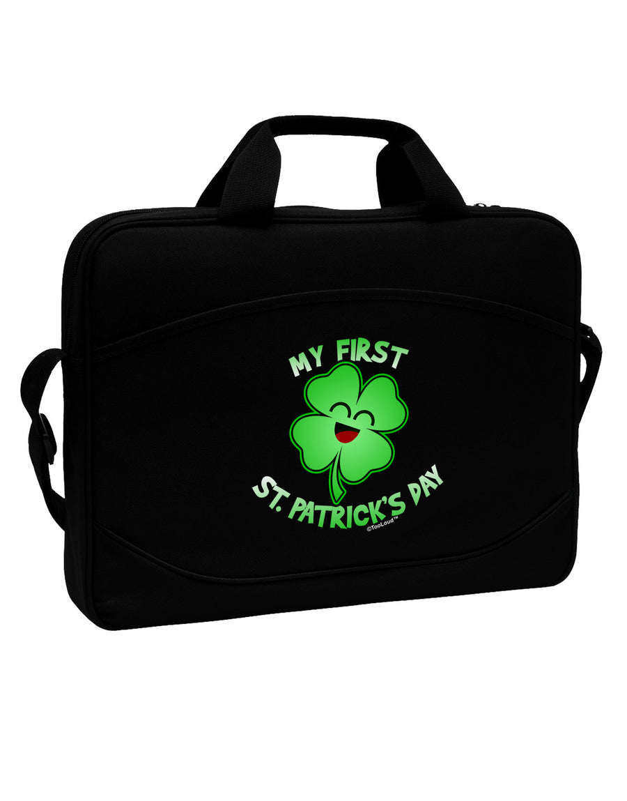 My First St. Patrick's Day 15&#x22; Dark Laptop / Tablet Case Bag-Laptop / Tablet Case Bag-TooLoud-Black-White-15 Inches-Davson Sales