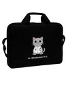 Dr Whiskerson MD - Cute Cat Design 15&#x22; Dark Laptop / Tablet Case Bag by TooLoud-Laptop / Tablet Case Bag-TooLoud-Black-Davson Sales