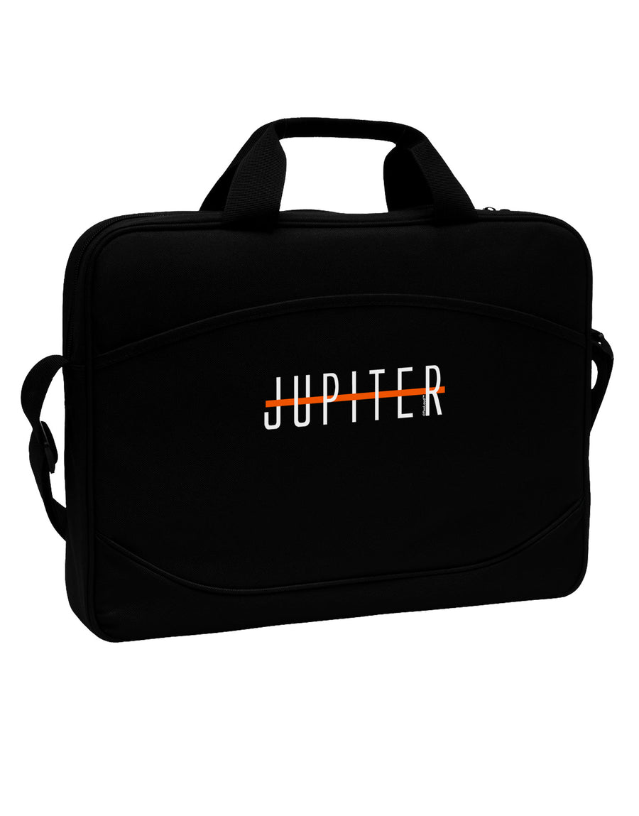 Planet Jupiter Earth Text Only 15&#x22; Dark Laptop / Tablet Case Bag by TooLoud-Laptop / Tablet Case Bag-TooLoud-Black-Davson Sales