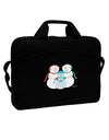 Cute Snowman Family with Boy 15&#x22; Dark Laptop / Tablet Case Bag by TooLoud-Laptop / Tablet Case Bag-TooLoud-Black-Davson Sales