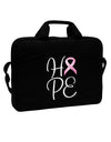 Hope - Breast Cancer Awareness Ribbon 15&#x22; Dark Laptop / Tablet Case Bag by TooLoud-Laptop / Tablet Case Bag-TooLoud-Black-Davson Sales