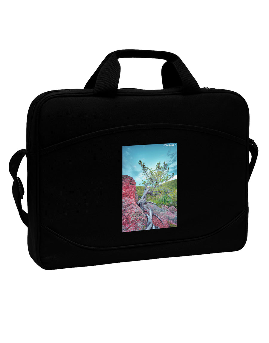 CO Cliffside Tree 15&#x22; Dark Laptop / Tablet Case Bag-Laptop / Tablet Case Bag-TooLoud-Black-White-Davson Sales