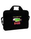 All About That Bass Fish Watercolor 15&#x22; Dark Laptop / Tablet Case Bag-Laptop / Tablet Case Bag-TooLoud-Black-White-Davson Sales