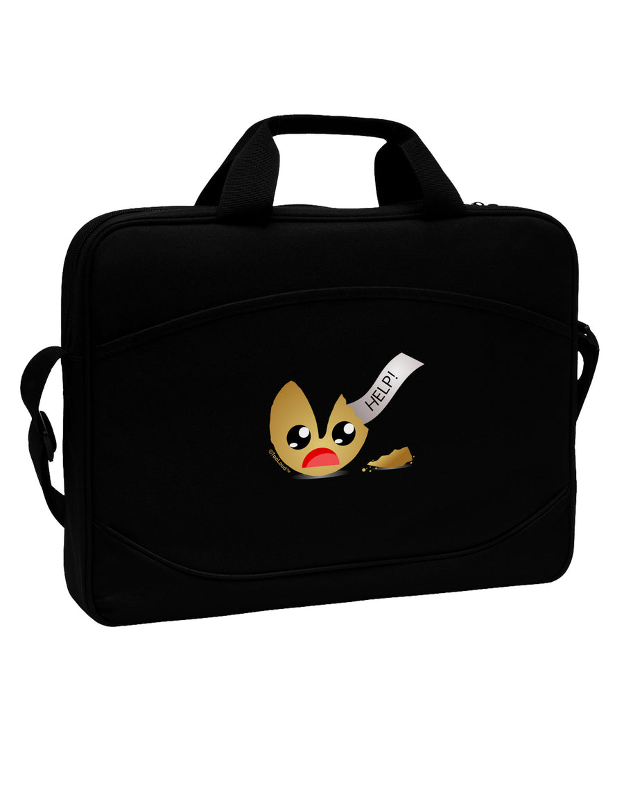 Dismembered Fortune Cookie 15&#x22; Dark Laptop / Tablet Case Bag-Laptop / Tablet Case Bag-TooLoud-Black-White-Davson Sales