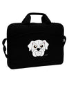 Cute Bulldog - White 15&#x22; Dark Laptop / Tablet Case Bag by TooLoud-Laptop / Tablet Case Bag-TooLoud-Black-Davson Sales