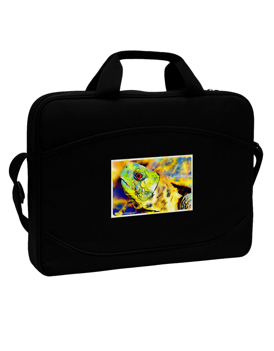 Menacing Turtle Watercolor 15&#x22; Dark Laptop / Tablet Case Bag-Laptop / Tablet Case Bag-TooLoud-Black-15 Inches-Davson Sales