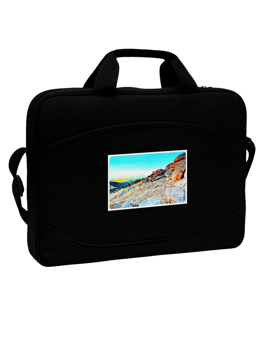 CO Rockies View Watercolor 15&#x22; Dark Laptop / Tablet Case Bag-Laptop / Tablet Case Bag-TooLoud-Black-15 Inches-Davson Sales