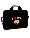 I Heart My - Cute Golden Retriever Dog 15&#x22; Dark Laptop / Tablet Case Bag by TooLoud-Laptop / Tablet Case Bag-TooLoud-Black-Davson Sales