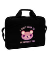 I Can't Bear to be Without You 15&#x22; Dark Laptop / Tablet Case Bag by TooLoud-Laptop / Tablet Case Bag-TooLoud-Black-White-15 Inches-Davson Sales