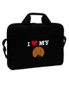 I Heart My - Cute Doxie Dachshund Dog 15&#x22; Dark Laptop / Tablet Case Bag by TooLoud-Laptop / Tablet Case Bag-TooLoud-Black-Davson Sales