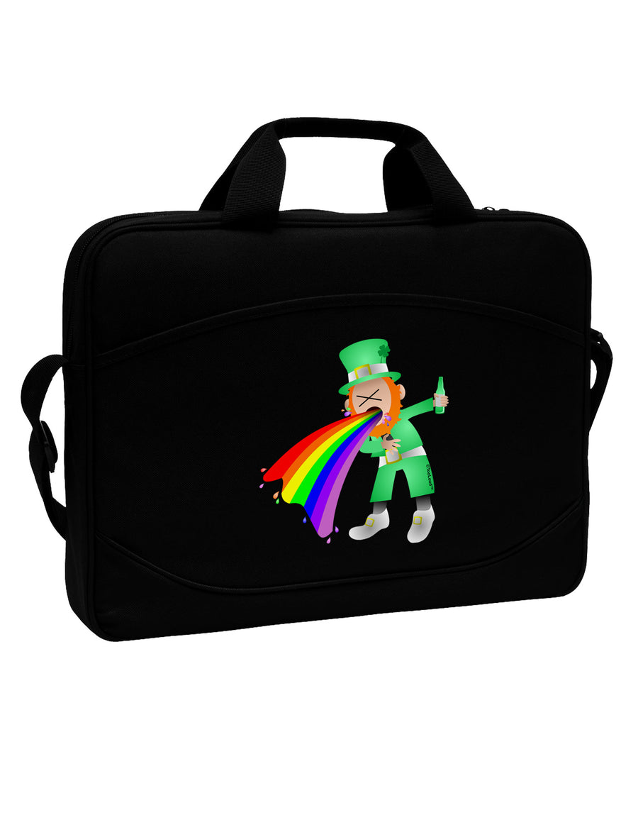 Puking Rainbow Leprechaun 15&#x22; Dark Laptop / Tablet Case Bag-Laptop / Tablet Case Bag-TooLoud-Black-White-15 Inches-Davson Sales