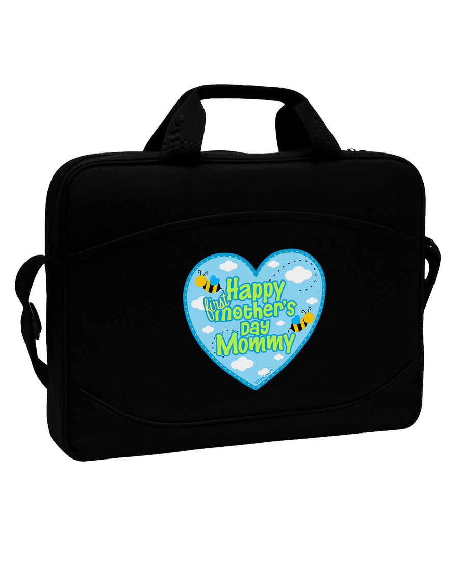 Happy First Mother's Day Mommy - Blue 15&#x22; Dark Laptop / Tablet Case Bag by TooLoud-Laptop / Tablet Case Bag-TooLoud-Black-Davson Sales