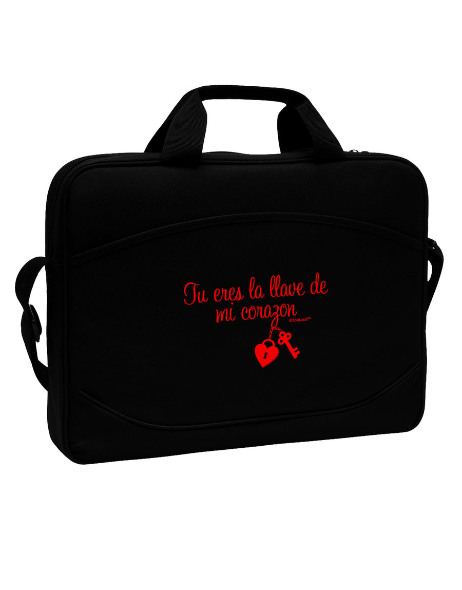 Tu Eres La Llave De Mi Corazon 15&#x22; Dark Laptop / Tablet Case Bag by TooLoud-Laptop / Tablet Case Bag-TooLoud-Black-Davson Sales