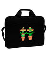 Fiesta Cactus Couple 15&#x22; Dark Laptop / Tablet Case Bag by TooLoud-Laptop / Tablet Case Bag-TooLoud-Black-Davson Sales