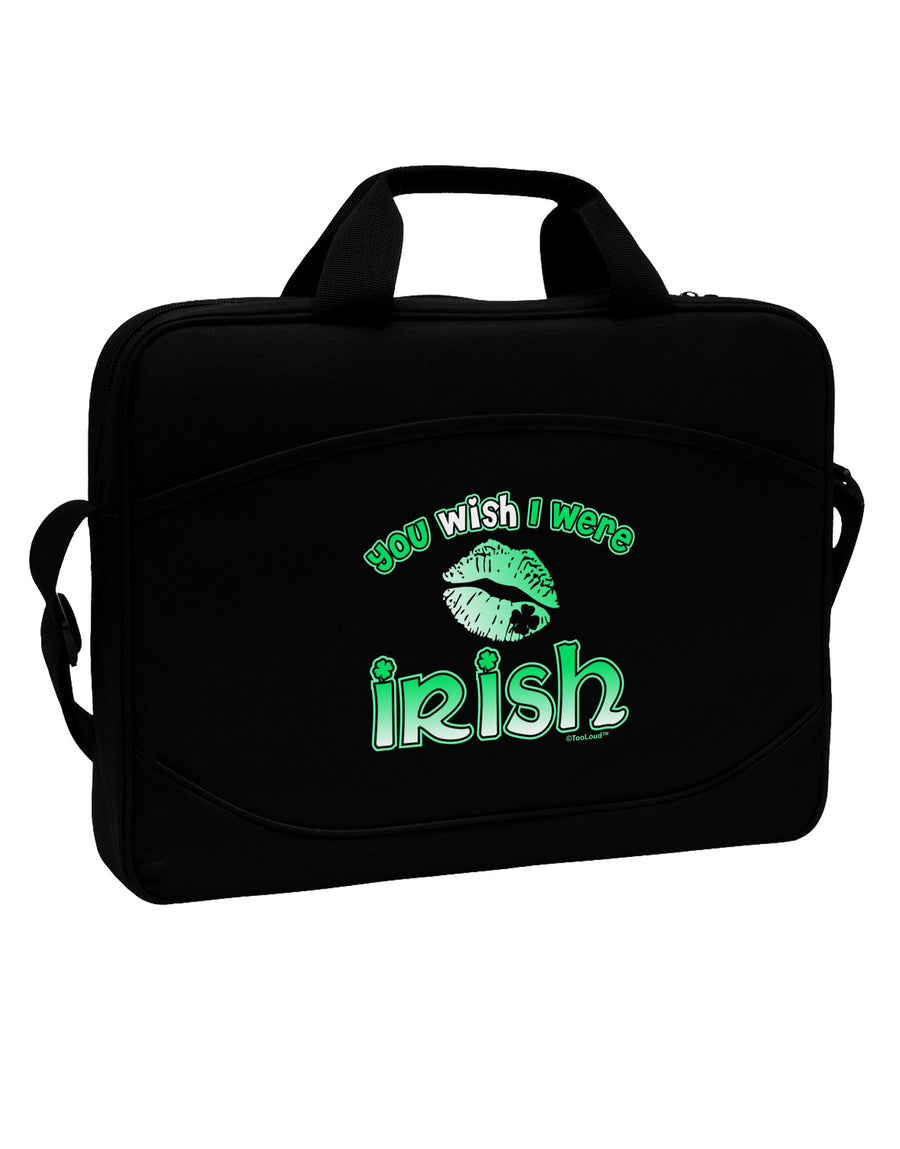 You Wish I Were Irish 15&#x22; Dark Laptop / Tablet Case Bag-Laptop / Tablet Case Bag-TooLoud-Black-Davson Sales