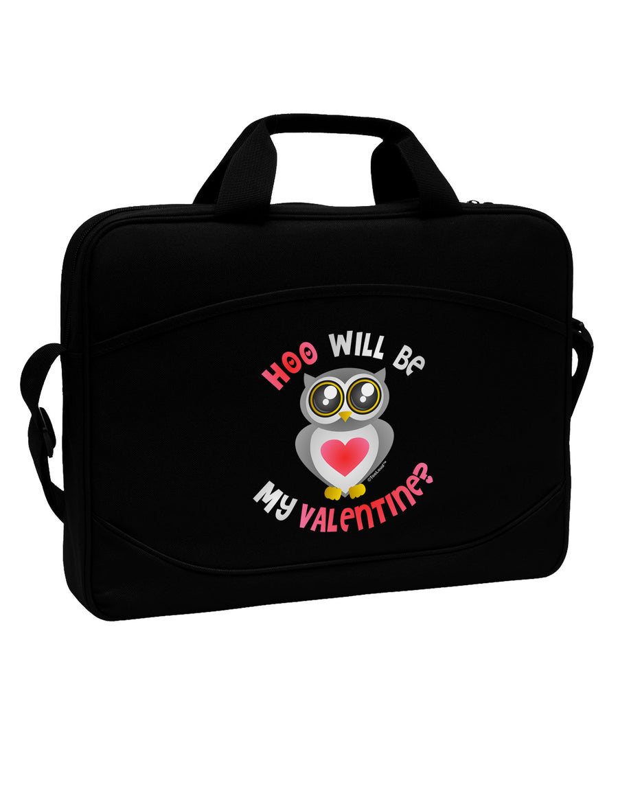 Hoo Will Be My Valentine 15&#x22; Dark Laptop / Tablet Case Bag-Laptop / Tablet Case Bag-TooLoud-Black-Davson Sales