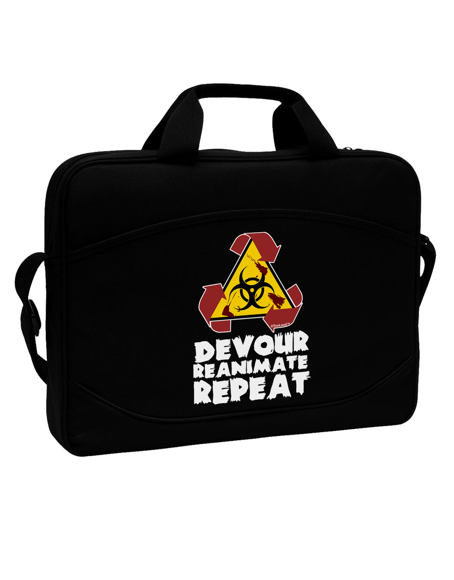 Devour Reanimate Repeat 15&#x22; Dark Laptop / Tablet Case Bag by TooLoud-Laptop / Tablet Case Bag-TooLoud-Black-Davson Sales