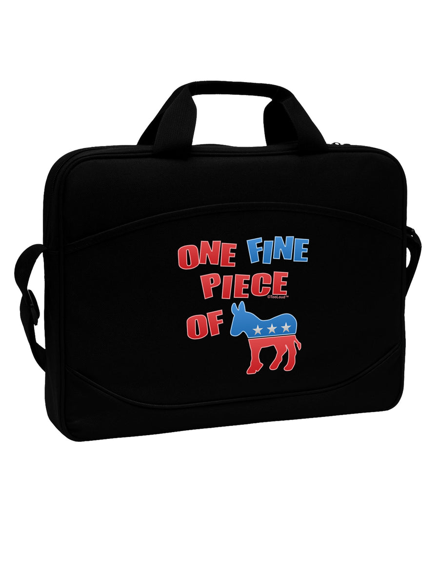 One Fine Piece Of - Democrat 15&#x22; Dark Laptop / Tablet Case Bag-Laptop / Tablet Case Bag-TooLoud-Black-White-15 Inches-Davson Sales