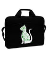 Happy St. Catty's Day - St. Patrick's Day Cat 15&#x22; Dark Laptop / Tablet Case Bag by TooLoud-Laptop / Tablet Case Bag-TooLoud-Black-Davson Sales