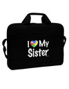 I Heart My Sister - Autism Awareness 15&#x22; Dark Laptop / Tablet Case Bag by TooLoud-Laptop / Tablet Case Bag-TooLoud-Black-Davson Sales