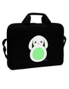 Cute Bunny with Floppy Ears - Green 15&#x22; Dark Laptop / Tablet Case Bag by TooLoud-Laptop / Tablet Case Bag-TooLoud-Black-Davson Sales