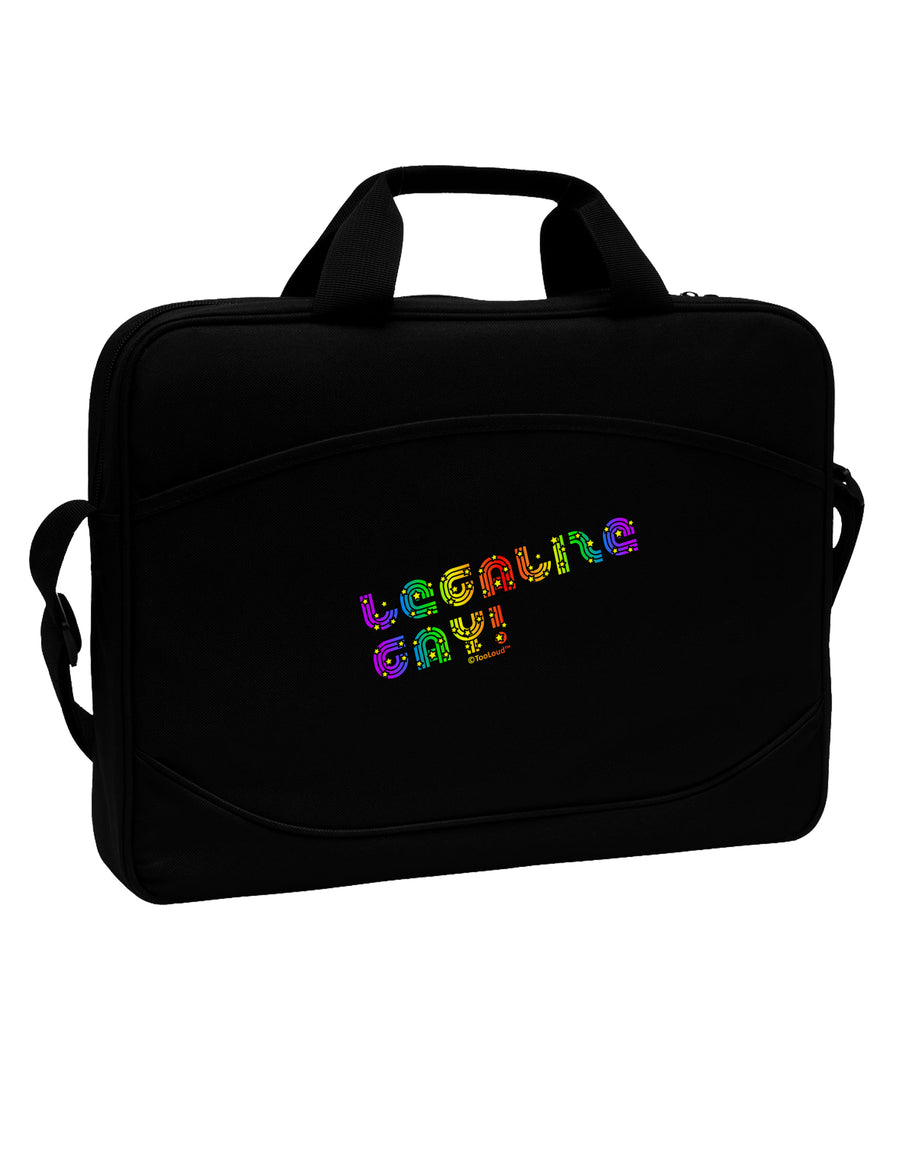 Legalize Gay - Rainbow 15&#x22; Dark Laptop / Tablet Case Bag by TooLoud-Laptop / Tablet Case Bag-TooLoud-Black-Davson Sales