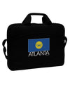Atlanta Georgia Flag Text 15&#x22; Dark Laptop / Tablet Case Bag by TooLoud-Laptop / Tablet Case Bag-TooLoud-Black-White-15 Inches-Davson Sales