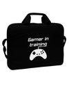 Gamer In Training BnW 15&#x22; Dark Laptop / Tablet Case Bag by TooLoud-Laptop / Tablet Case Bag-TooLoud-Black-White-15 Inches-Davson Sales