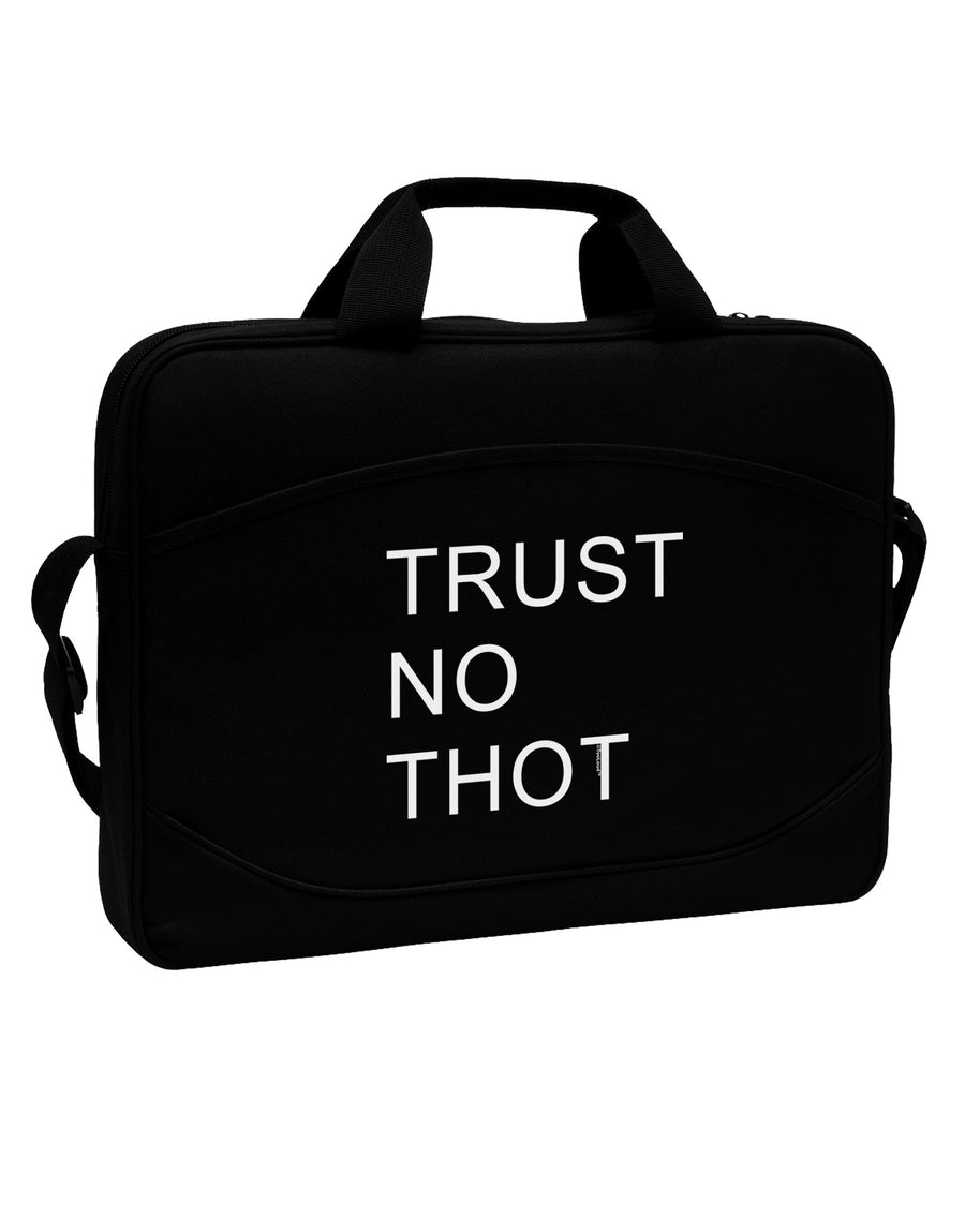 Trust No Thot 15&#x22; Dark Laptop / Tablet Case Bag-Laptop / Tablet Case Bag-TooLoud-Black-White-Davson Sales