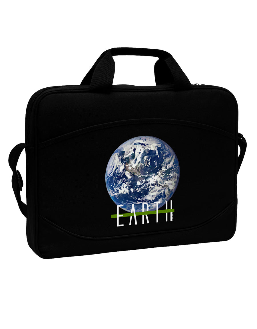 Planet Earth Text 15&#x22; Dark Laptop / Tablet Case Bag by TooLoud-Laptop / Tablet Case Bag-TooLoud-Black-Davson Sales