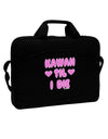 Kawaii Til I Die - Design - Magenta 15&#x22; Dark Laptop / Tablet Case Bag by TooLoud-Laptop / Tablet Case Bag-TooLoud-Black-Davson Sales