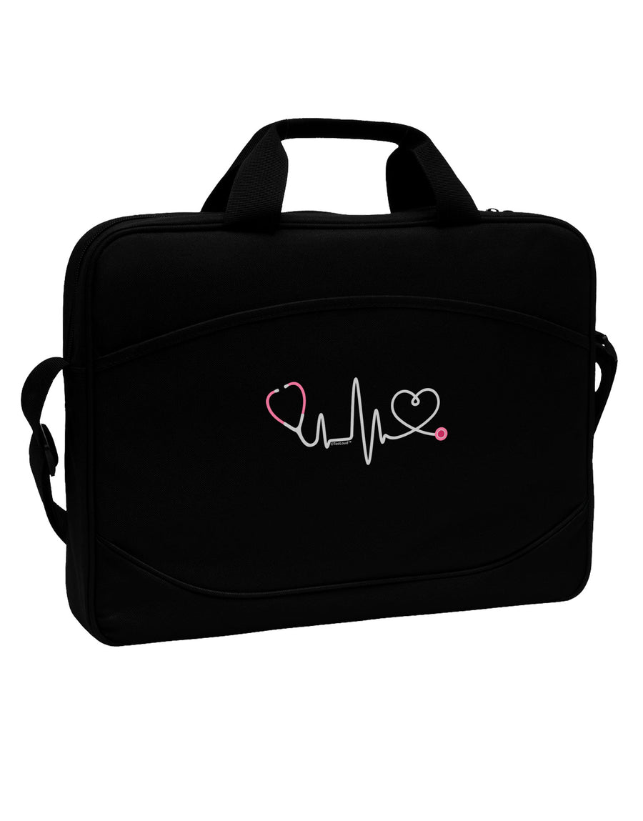 Stethoscope Heartbeat 15&#x22; Dark Laptop / Tablet Case Bag-Laptop / Tablet Case Bag-TooLoud-Black-Davson Sales