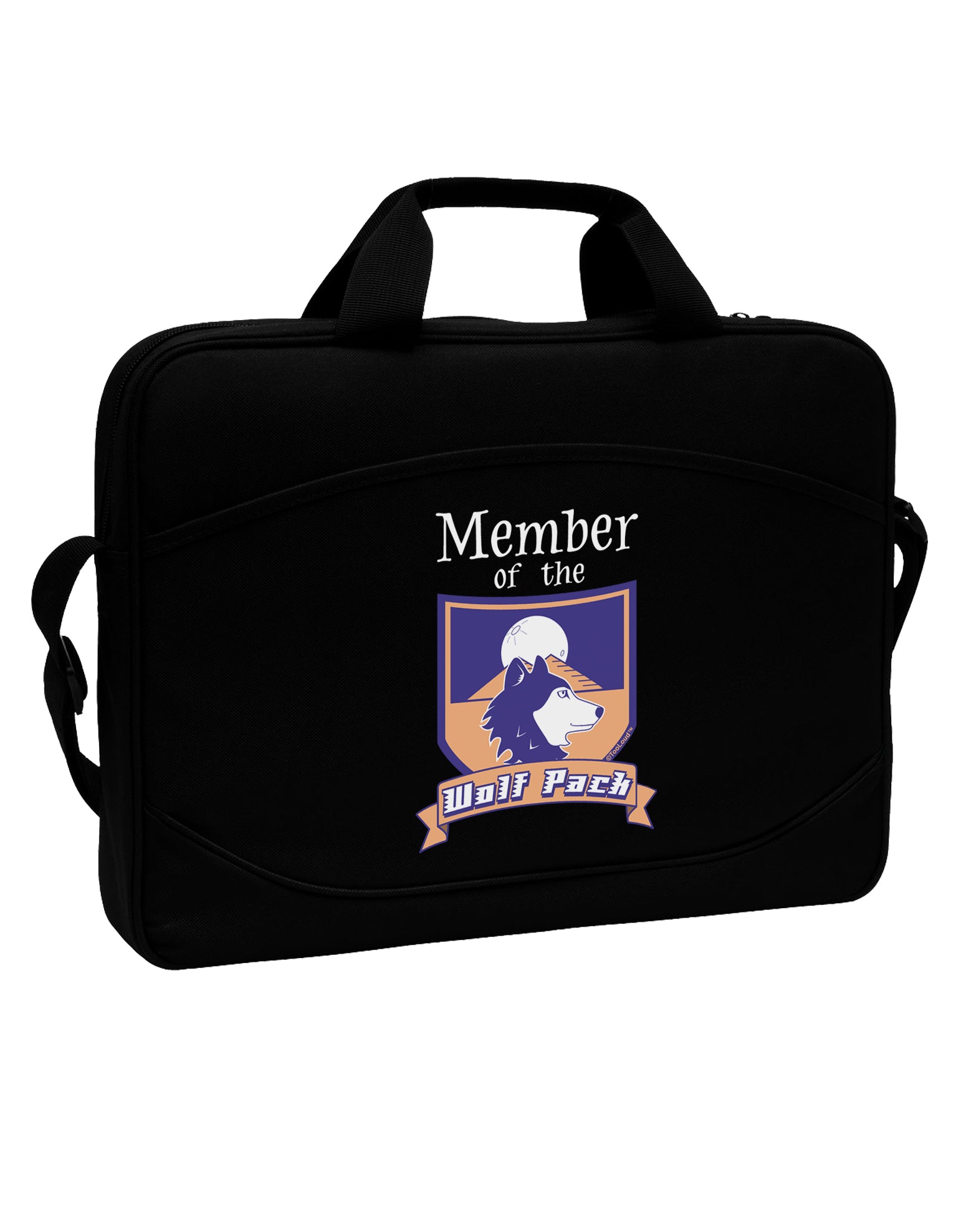 Member of the Wolf Pack 15" Dark Laptop / Tablet Case Bag by TooLoud-Laptop / Tablet Case Bag-TooLoud-Black-White-15 Inches-Davson Sales