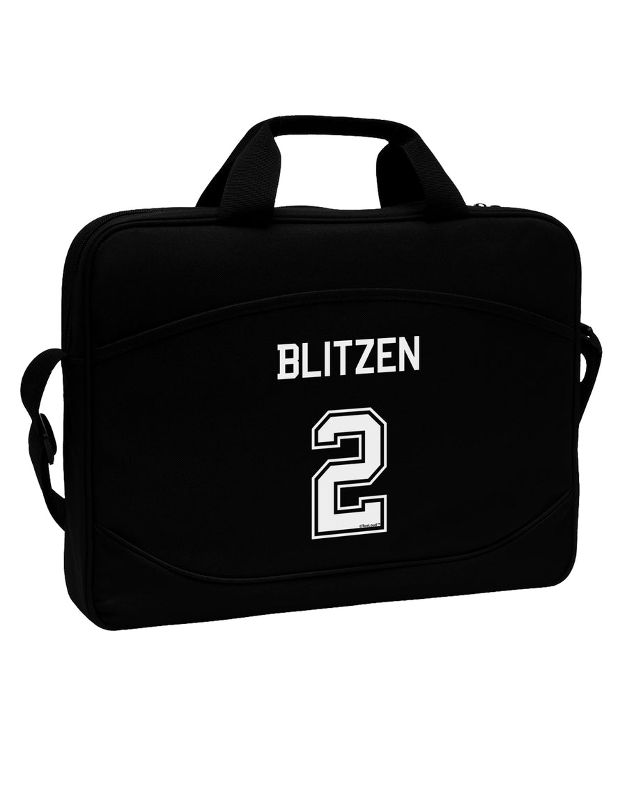 Reindeer Jersey - Blitzen 2 15&#x22; Dark Laptop / Tablet Case Bag-Laptop / Tablet Case Bag-TooLoud-Black-Davson Sales