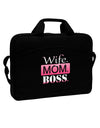 TooLoud Wife Mom Boss 15&#x22; Dark Laptop / Tablet Case Bag-Laptop / Tablet Case Bag-TooLoud-Black-15 Inches-Davson Sales