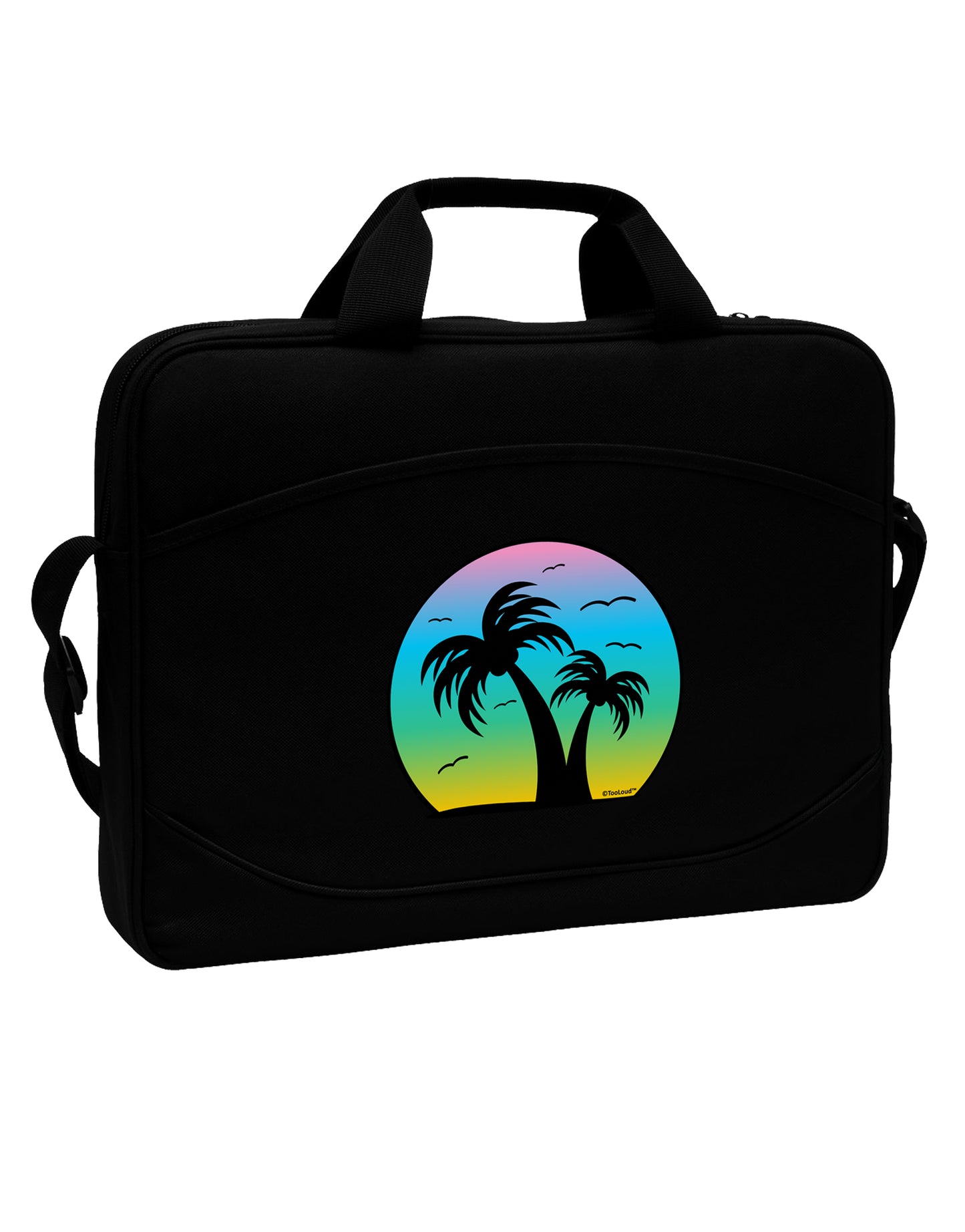 Palm Trees Silhouette - Beach Sunset Design by TooLoud-TooLoud-Black-Davson Sales