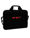 Couples Pixel Heart Life Bar - Left 15&#x22; Dark Laptop / Tablet Case Bag by TooLoud