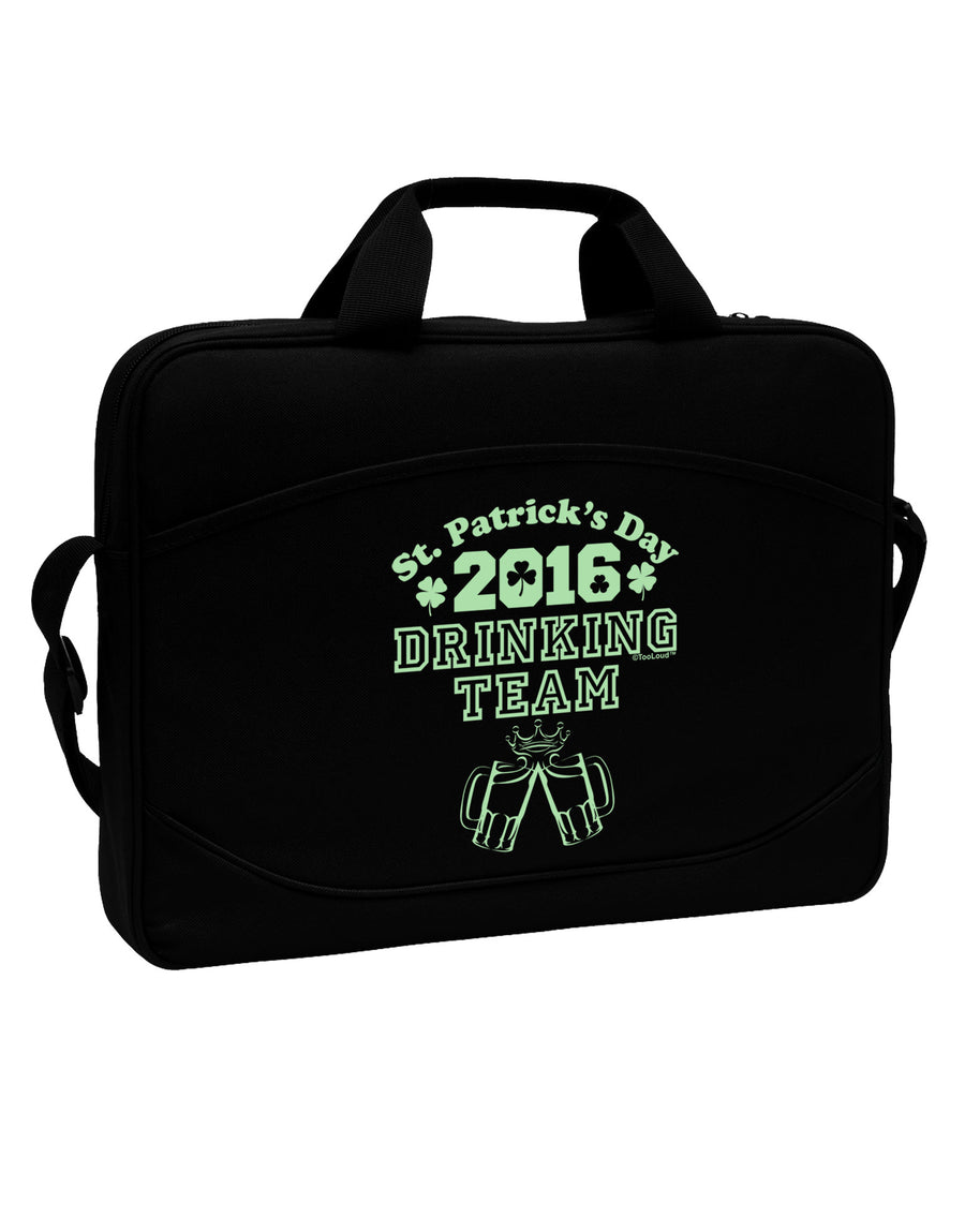 St Patricks Day Drinking Team 15&#x22; Dark Laptop / Tablet Case Bag-Laptop / Tablet Case Bag-TooLoud-Black-White-15 Inches-Davson Sales