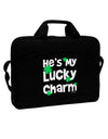 He's My Lucky Charm - Matching Couples Design 15&#x22; Dark Laptop / Tablet Case Bag by TooLoud-Laptop / Tablet Case Bag-TooLoud-Black-Davson Sales