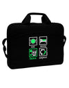 Eat Sleep Drink Green Beer Repeat 15&#x22; Dark Laptop / Tablet Case Bag-Laptop / Tablet Case Bag-TooLoud-Black-White-15 Inches-Davson Sales