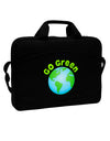 Go Green - Planet Earth 15&#x22; Dark Laptop / Tablet Case Bag by TooLoud-Laptop / Tablet Case Bag-TooLoud-Black-Davson Sales