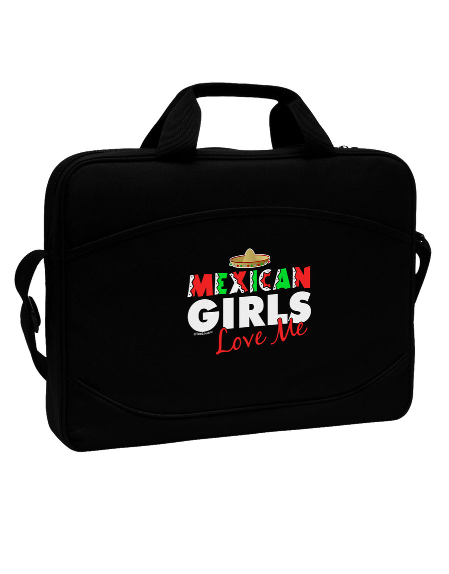 Mexican Girls Love Me 15&#x22; Dark Laptop / Tablet Case Bag-Laptop / Tablet Case Bag-TooLoud-Black-White-15 Inches-Davson Sales